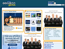 Tablet Screenshot of onlinetypinggames.org